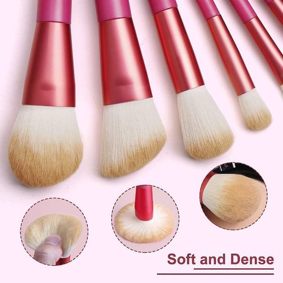 Makeup Brushes Set 10 Pcs Makeup Brushes Premium Synthetic Make up Brushes - Picture 7 of 7